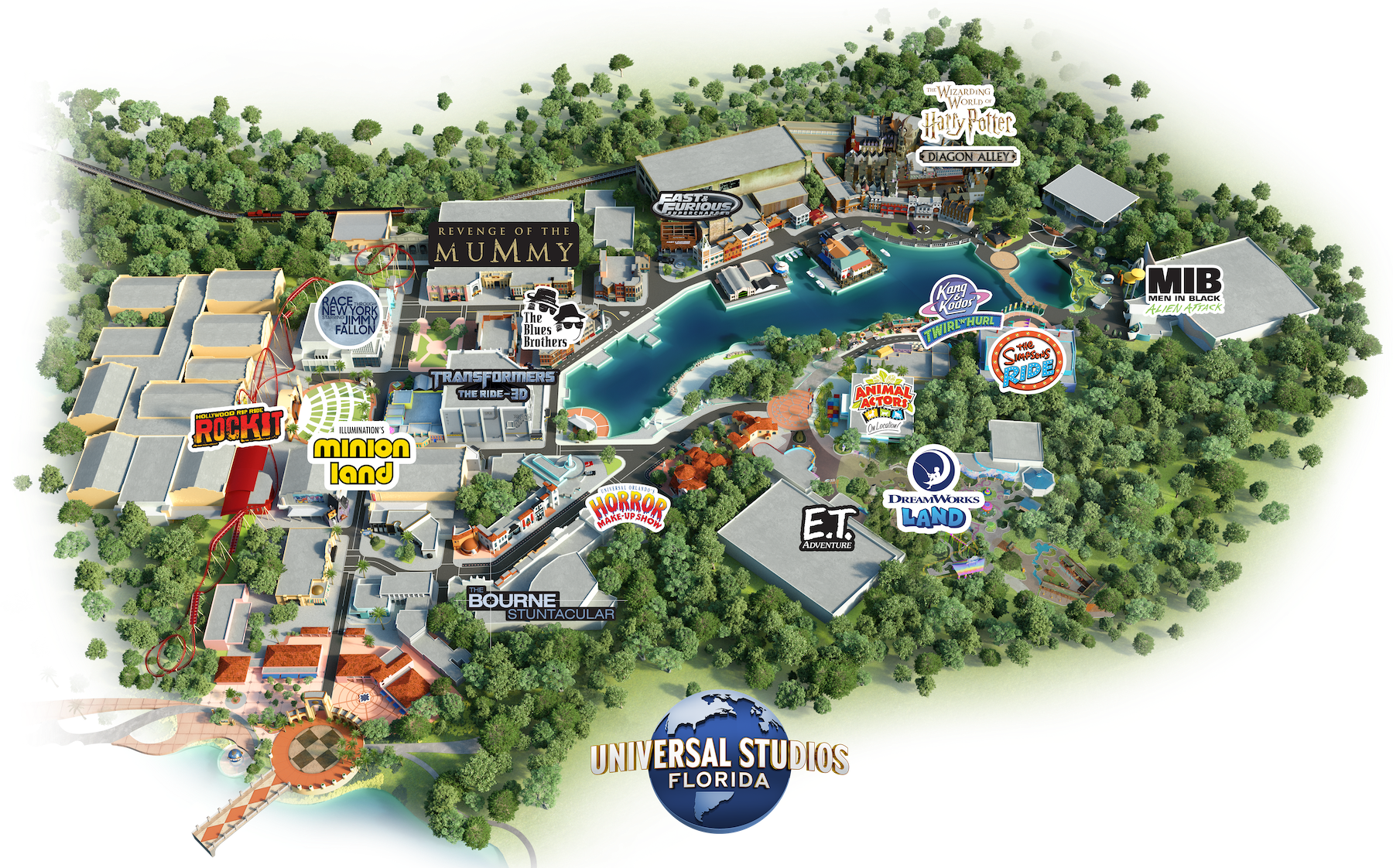 Universal Studios Map